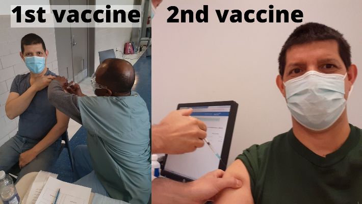 1st and 2nd vaccine