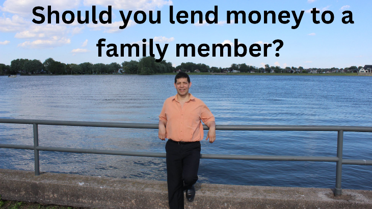 Text: Should you lend money to a family member?
