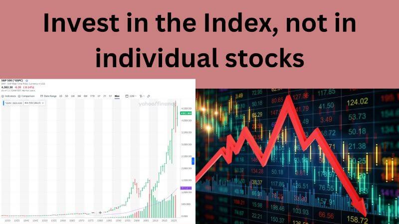 Invest in the Index, not in individual stocks