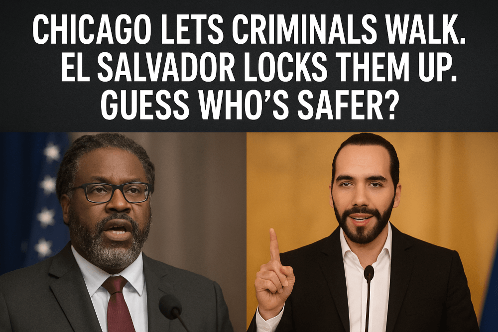 Chicago Lets Criminals Walk. El Salvador Locks Them Up. Guess Who’s Safer?