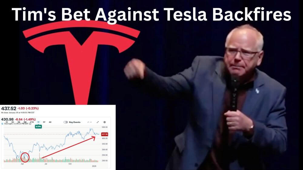 The High Cost of a Punchline: Tim Walz and the Tesla “Self-Inflicted Wound