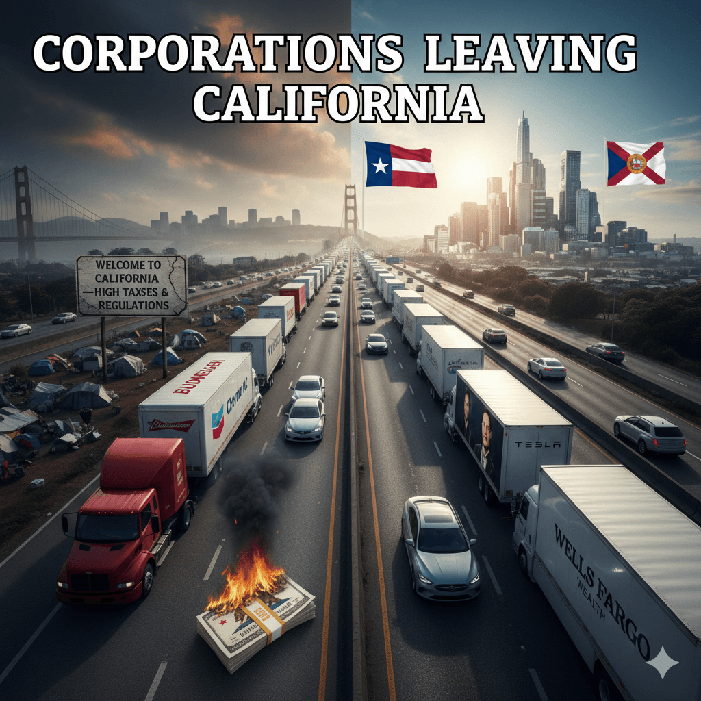Corporations Leaving California: A Growing Economic Exodus
