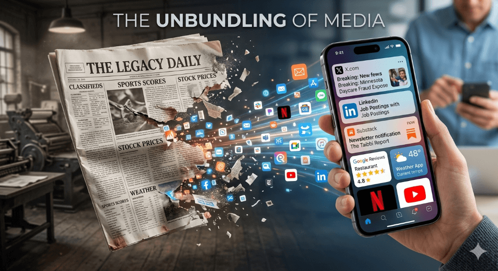 The Unbundling of Media: Why Legacy Media is Dying