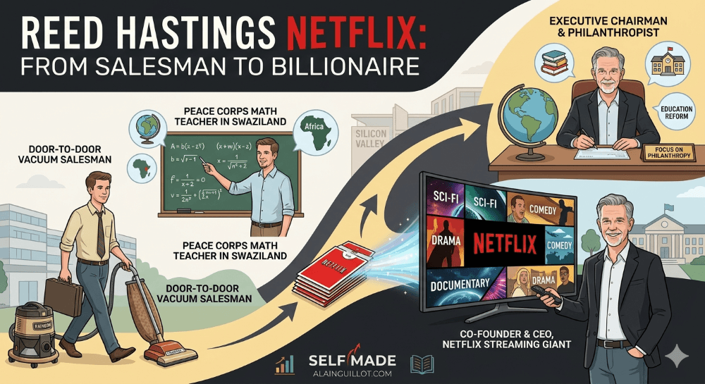 Reed Hastings Netflix: From Salesman to Billionaire