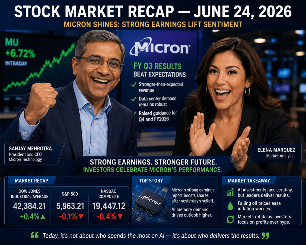 Stock Market Recap — June 24, 2026