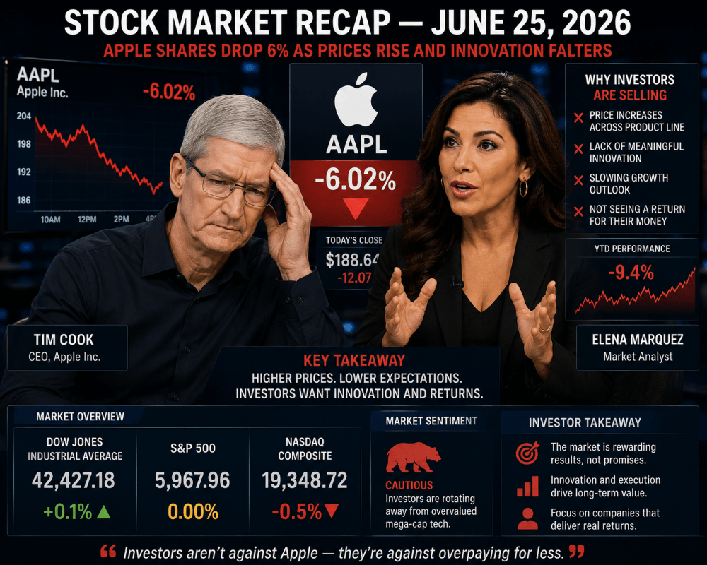 Stock Market Recap — June 25, 2026