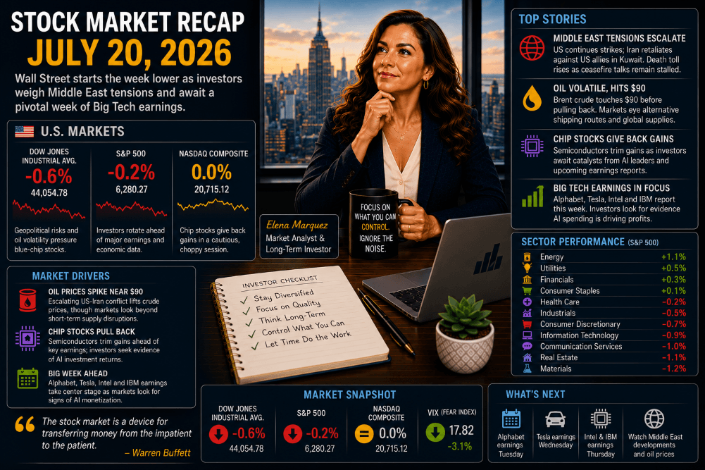 Stock Market Recap — July 20, 2026