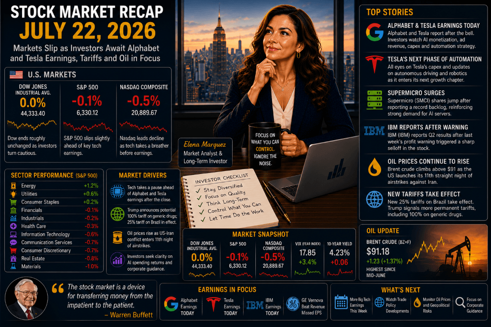 Stock Market Recap — July 22, 2026