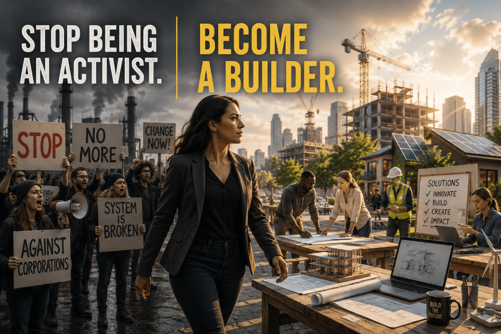 Activism Is Overrated: Become a Builder Instead