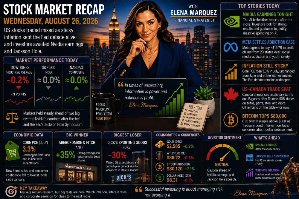 Stock Market Recap — August 26, 2026