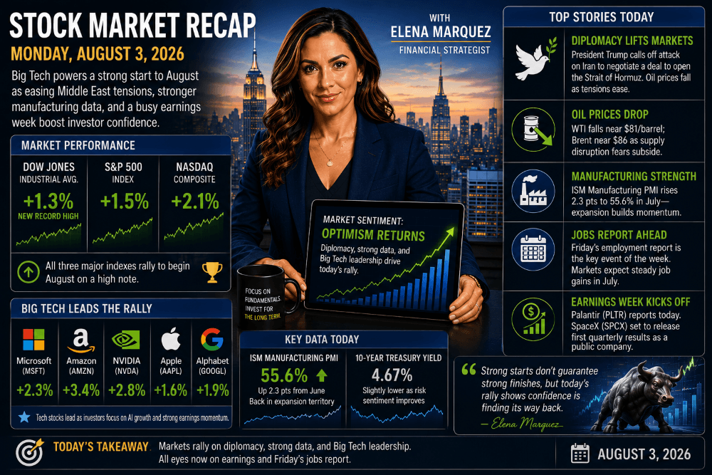 Stock Market Recap — August 3, 2026