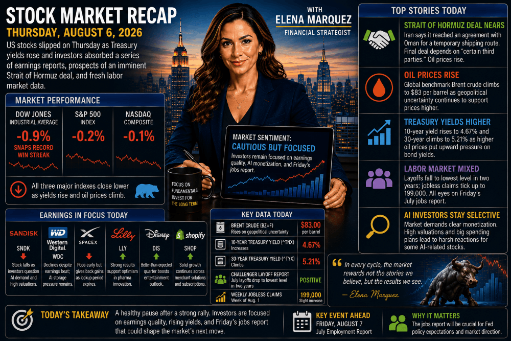 Stock Market Recap — August 6, 2026