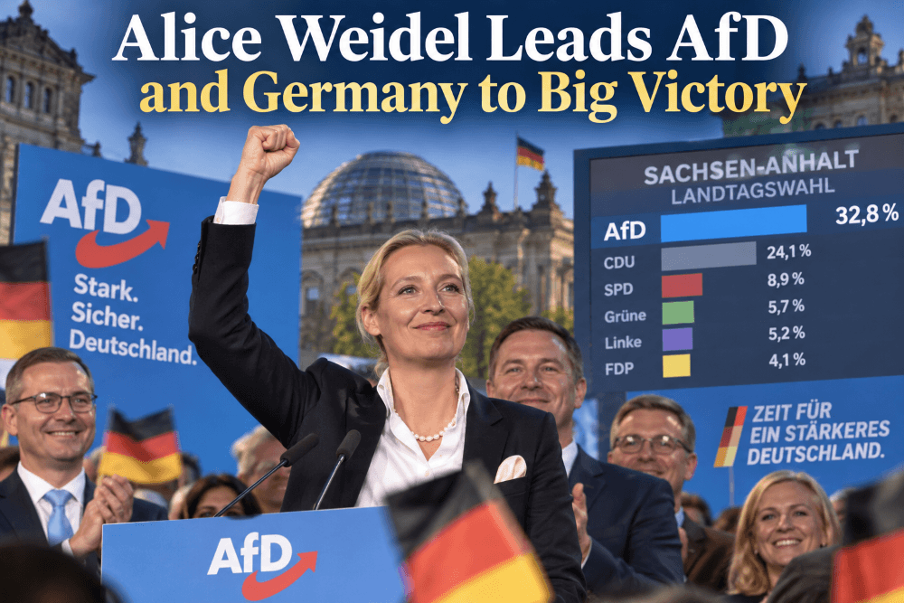 AfD Victory Congratulating Alice Weidel’s Historic Win For Germany