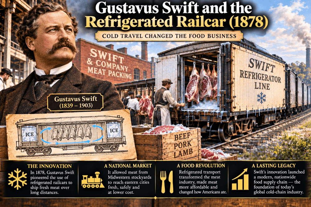 Gustavus Swift: The Refrigerated Railcar That Fed America