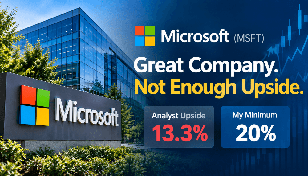 Microsoft (MSFT) A Great Company, But Not a Great Buy at Today's Price
