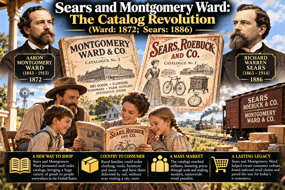 Sears and Montgomery Ward: The Catalog Revolution