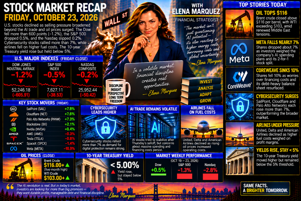 Stock Market Recap — October 23, 2026