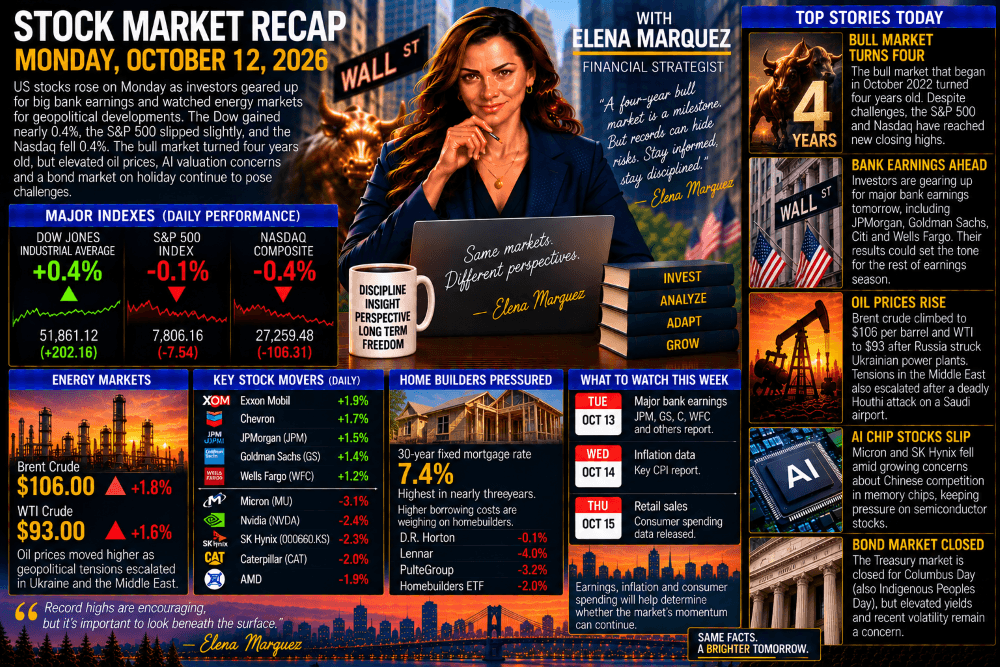 Stock Market Recap — October 12, 2026