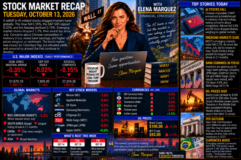 Stock Market Recap — October 13, 2026
