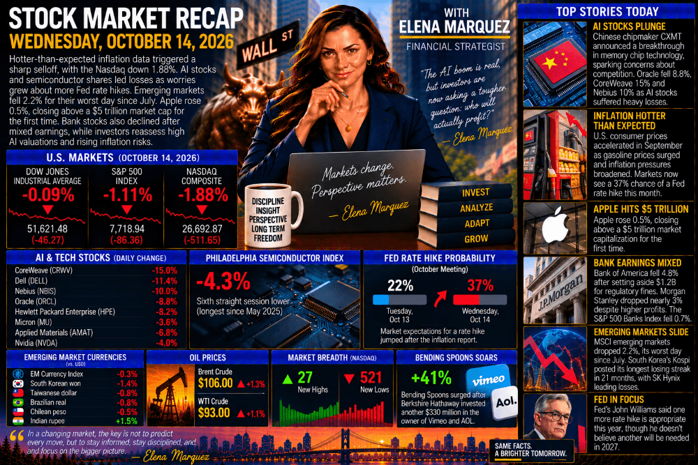 Stock Market Recap — October 14, 2026