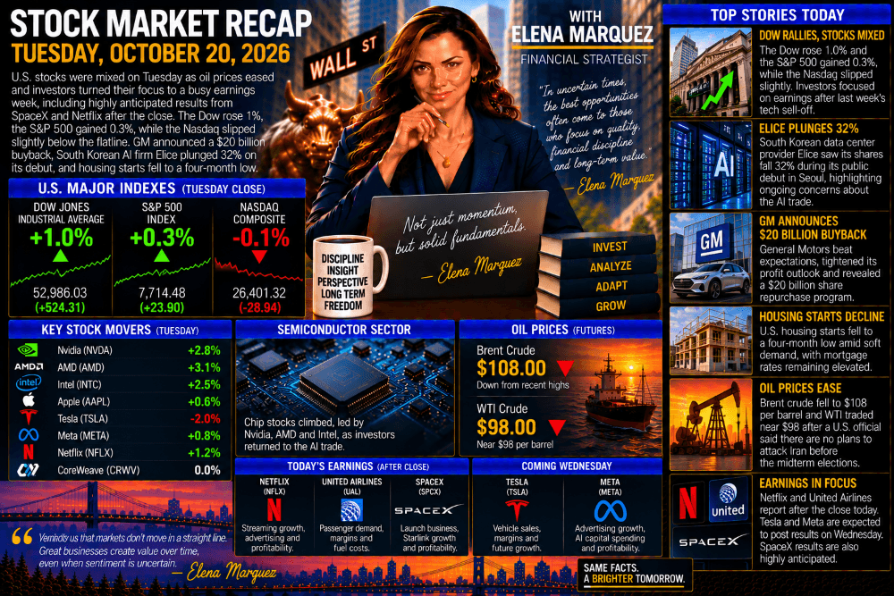 Stock Market Recap — October 20, 2026