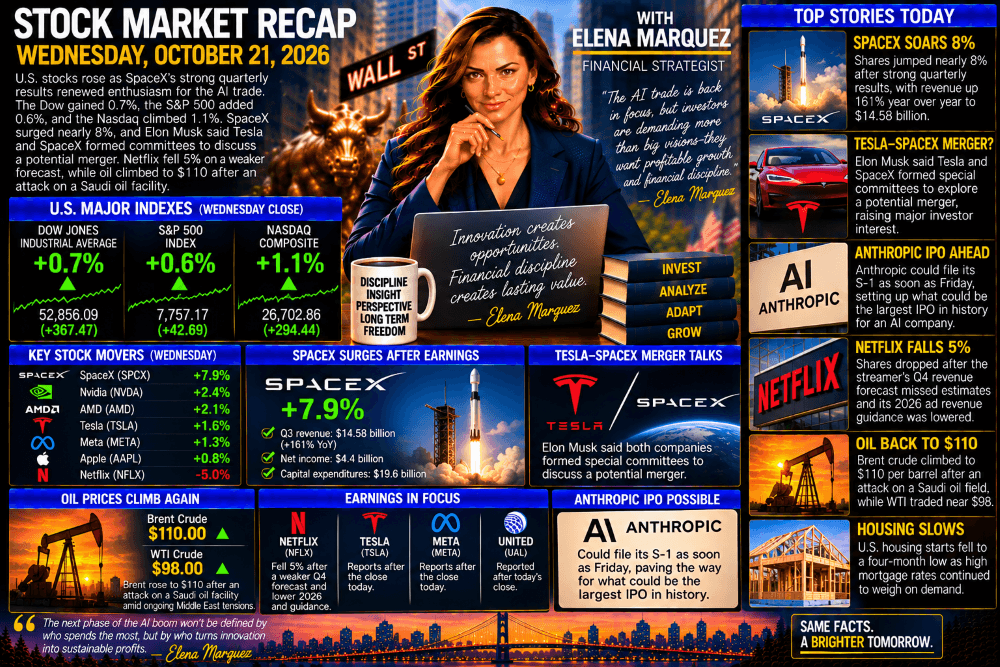 Stock Market Recap — October 21, 2026